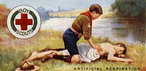 Pfadfinder Erste-Hilfe-Abzeichen, 1929 von English School