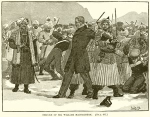 Festnahme von Sir William Macnaghten von English School