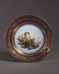 Sevres-Teller mit Thetis und Jupiter, von Robert Adams, frühes 19. Jahrhundert von English School