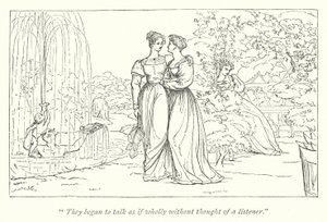 Shakespeares Viel Lärm um nichts; Hero und Ursula diskutieren Beatrices Charakter in ihrem Beisein von English School