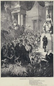 Shakespeares Charaktere, Theseus, in Ein Sommernachtstraum, Akt V, Szene 1 von English School