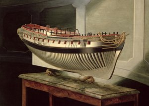 Schiffsporträt, einer 36- oder 38-Kanonen-Fregatte, ca. 1775
