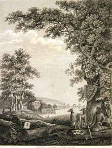 Schiffbauer im New Forest, graviert von C. Sheringham für Percival Lewis von English School