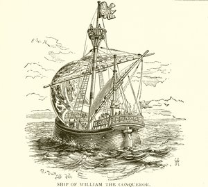Schiff von Wilhelm dem Eroberer. Überschneidende normannische Bögen. Lincoln Cathedral von English School