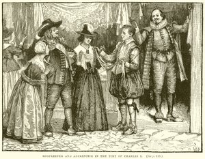 Ladenbesitzer und Lehrling zur Zeit von Charles I. von English School