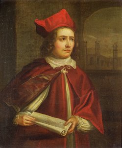 Sir Augustus Harris (1851-96) als Kardinal Wolsey