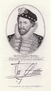 Sir Christopher Hatton, Lordkanzler von England und Favorit von Königin Elizabeth I.