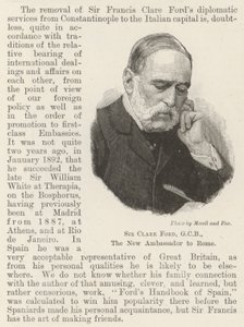 Sir Clare Ford, GCB, der neue Botschafter in Rom von English School