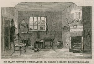 Sir Isaac Newtons Observatorium, St Martins Street, Leicester Square, London