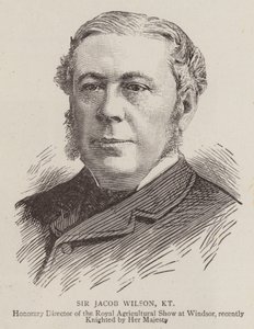 Sir Jacob Wilson, KT (Gravur) von English School
