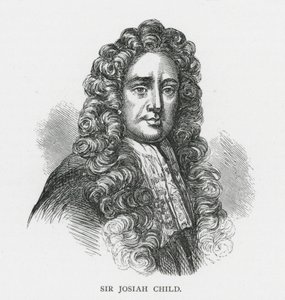 Sir Josiah Child (Gravur) von English School