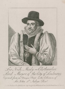Sir Nicholas Mosley, Tuchmacher, Lord Mayor von London, 1599
