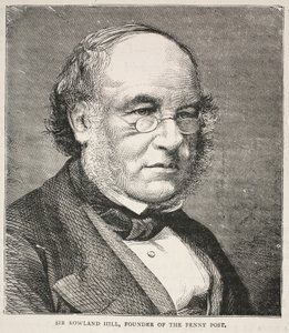 Sir Rowland Hill, Gründer der Penny Post von English School