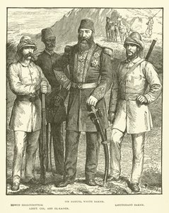 Sir Samuel White Baker, Edwin Higginbottom, Leutnant Baker, Oberstleutnant Abd El-Kader (Stich) von English School
