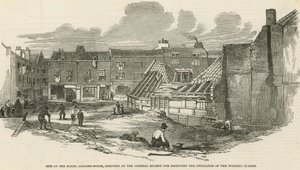 Standort des Modellwohnhauses, errichtet von der General Society for Improving the Dwellings of the Working Classes von English School