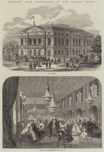 Skizzen aus Baden-Baden (Gravur) von English School