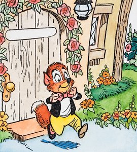 Schick gekleidetes Eichhörnchen
