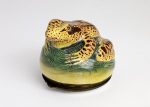 Schnupftabakdose in Form eines Frosches, ca. 1775-80 von English School