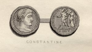 Solidus-Münze aus der Zeit von Konstantin I.