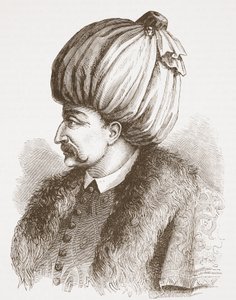 Soliman der Prächtige (aus einem Druck in der Bibliothèque Nationale), Illustration aus The History of Protestantism von James Aitken Wylie, veröffentlicht 1878 von English School