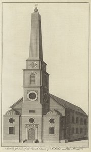 Südwestansicht der Pfarrkirche St. Luke in Old Street, London