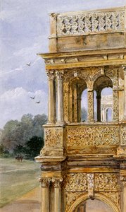 Südportal, Audley End House, späte 19. Jahrhundert von English School