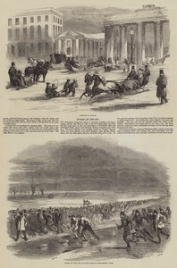 Sport auf dem Eis (Stich) von English School