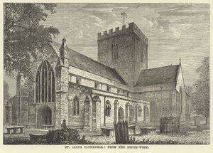 Kathedrale von St. Asaph, von Südwesten von English School