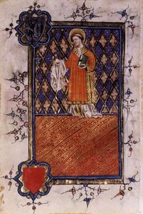 St. Barnabas, aus einem Stundenbuch, ca. 1400-40