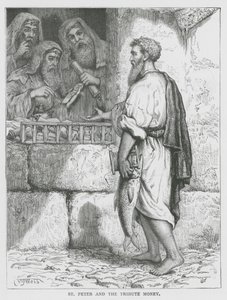St. Peter und das Zinsgeld (Gravur)