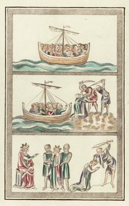 Heilige Ursula mit ihren jungfräulichen Gefährtinnen, Martyrium der Heiligen Ursula, Martyrium des Heiligen Alban von English School