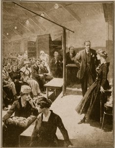Bühnenaufführung für im Krieg erblindete Soldaten, 1914-19