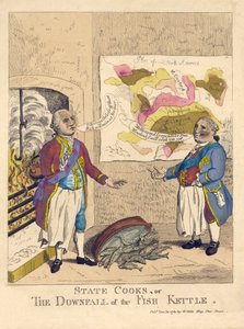 Staatsköche oder der Untergang des Fischkessels, ca. 1781 von English School