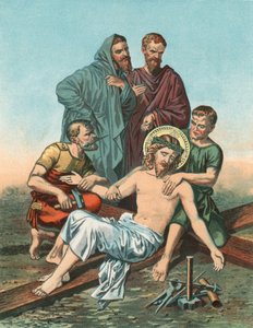 Station XI: Jesus wird ans Kreuz genagelt