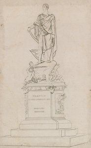 Statue von Frances, Duke of Bedford, am Russell Square, London von English School