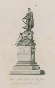 Statue von Frances, Duke of Bedford, am Russell Square, London von English School