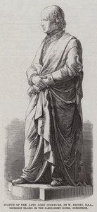 Statue des verstorbenen Lord Cockburn, von W. Brodie, RSA, kürzlich im Parlamentshaus in Edinburgh aufgestellt von English School