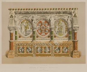 Stein- und Marmorreredos von Earp, London von English School