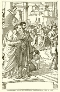 Straßenumzug in Rom—Rückkehr von den Spielen.—Brutus, Cassius und Caesar von English School