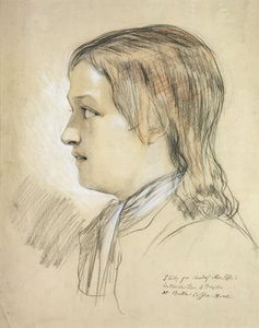 Studie für den Kopf von Alex Pope (1688-1744) Einführung zu Dryden, im Butlers Coffee House