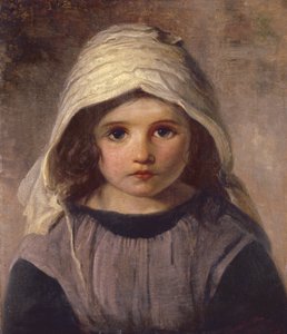 Studie eines Mädchens mit Haube, 1890 von English School