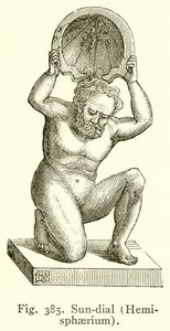 Sonnenuhr (Hemisphaerium) von English School