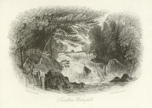 Swallow Wasserfall, nahe Betws-y-Coed, Nordwales von English School