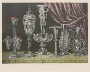 Tischglas von Messrs J Powell und Söhne, London von English School