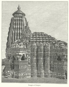 Tempel in Udaipur (Gravur) von English School