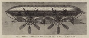 Der "Aerion", ein weiterer Vorschlag für eine Flugmaschine (Gravur) von English School