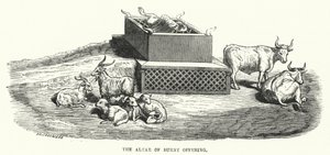 Der Brandopferaltar (Gravur) von English School