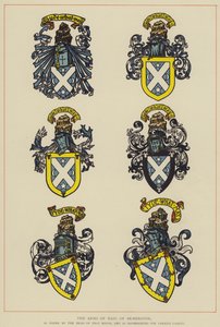 Die Waffen von Haig von Bemersyde, wie sie vom Oberhaupt dieses Hauses getragen werden, und wie sie für verschiedene Kadetten unterschieden werden von English School