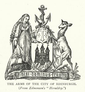 Das Wappen der Stadt Edinburgh von English School