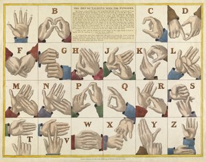 Die Kunst, mit den Fingern zu sprechen, veröffentlicht ca. 1825